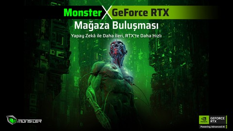 Monster x GeForce RTX Mağaza Buluşmaları Başlıyor