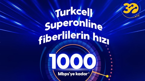 Turkcell'den kullanıcılarına büyük jest, internet hızı 1000 mbps'ye yükseliyor