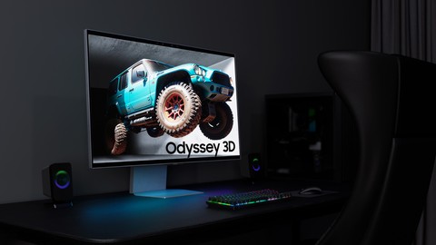 Samsung'un gözlüksüz 3D oyun deneyimi sunan monitörleri büyük ilgi çekti