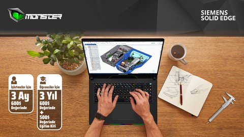 Monster ve Siemens güçlerini birleştiriyor, Solid Edge yazılımıyla profesyonellerin hayatı kolaylaşıyor