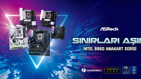 ASRock Yeni Intel B860/H810 Anakart Serisini Tanıttı
