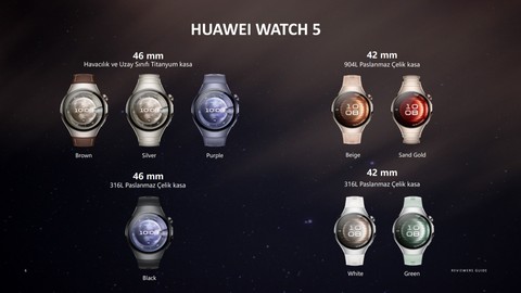 Huawei Watch 5 incelemesi: Teknolojiyi bileğinize taşıyan akıllı saat