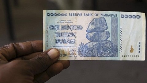 1 dolar = 250 trilyon Zimbabve doları!