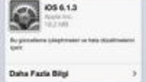 iPhone ve iPad'ler için güncelleme!
