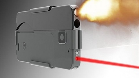 9 mm'lik tabancaya iPhone maskesi!