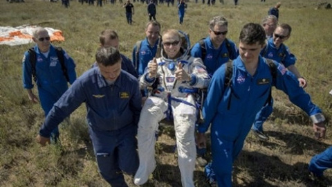 Astronotlar dünyaya inişi böyle görüntülendi