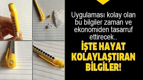 Bu bilgiler hayatımızı kolaylaştırıyor