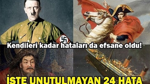 Dünya tarihinde gerçekleşmiş 24 acayip hata!