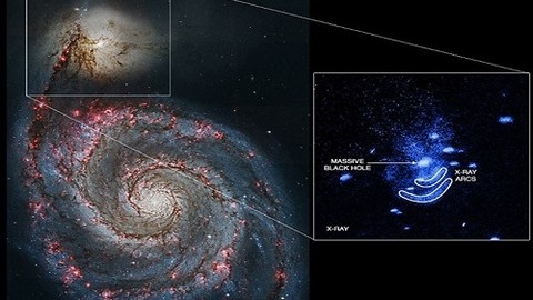 İki galaksinin birleşme anı kaydedildi