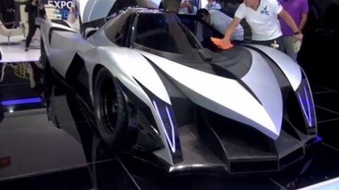 Jet uçaklarıyla yarışacak araba:Devel Sixteen