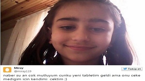 Küçük Miray tek tweetle fenomen oldu