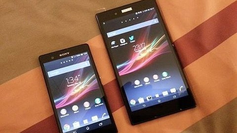 Xperia Z ve Xperia Z Ultra ekran karşılaştırması