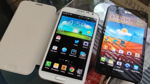 Galaxy Note 3'ün ön paneli ortaya çıktı
