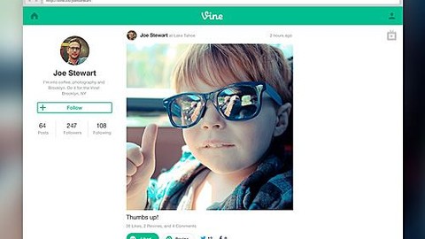 Vine artık webde hizmetinizde!