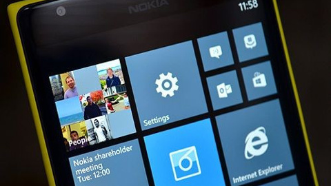Windows Phone 8.1'in başlangıç ekranı görüntülendi