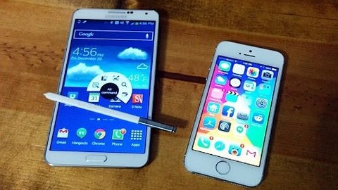iOS 7.1'li İphone 5S ve Galaxy Note 3 tarayıcı karşılaştırması (Video)