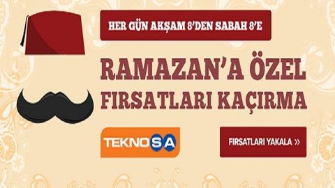 TeknoSA'da sabah 8'den akşam 8'e kadar indirim var!
