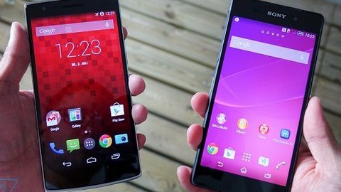 Xperia Z2 ve OnePlus One yan yana