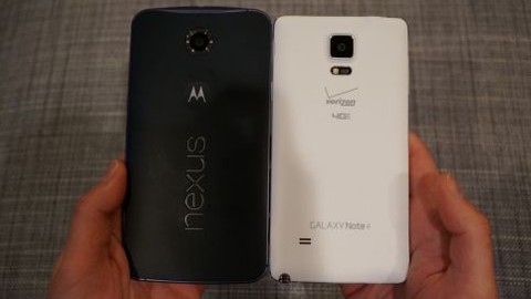 Nexus 6'ya göre Nexus 5, DROID Turbo, Galaxy Note 4 ve diğerleri (Video)