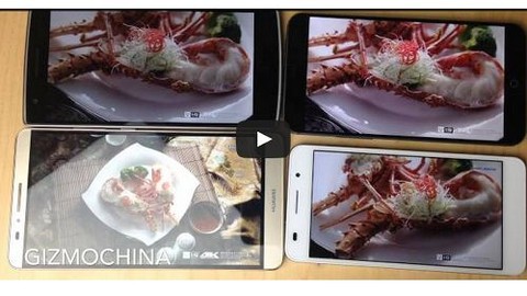 Oneplus One, Huawei Honor 6, Huawei Ascend Mate 7, Meizu MX4'ün 4K video performansı.