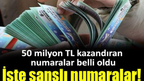 Milli Piyango 2014-2015 yılbaşı büyük ikramiyesini kazanan numaralar ve talihliler! Sıralı tam liste