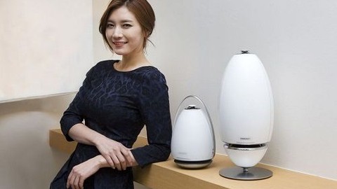 Samsung'dan ilginç tasarımlı stereo hoparlörler