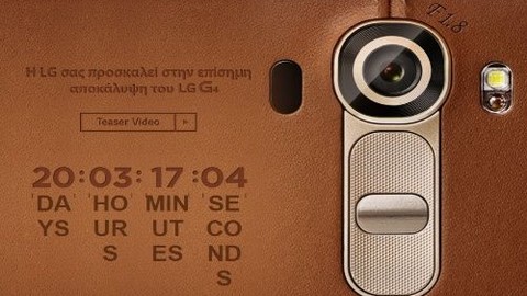 Deri kaplamalı ve 20 MP kameralı LG G4 için geri sayım başladı!