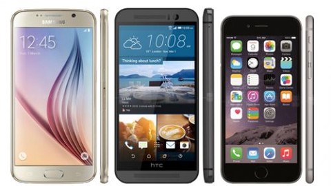iPhone 6, Galaxy S6, HTC One M9 ve Note 4 gün ışığında ekran karşılaştırması