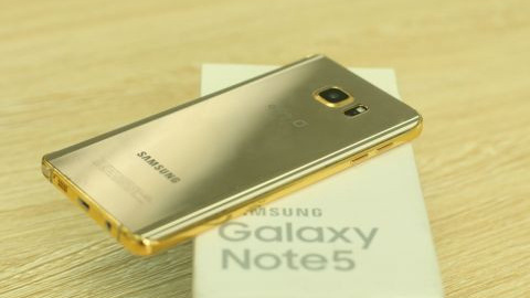 24 ayar altın kaplama Galaxy Note 5