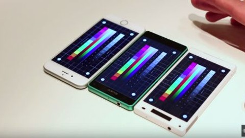 iPhone 6, Xperia Z3 Compact ve Xperia Z5 Compact: Ekran karşılaştırma (video)