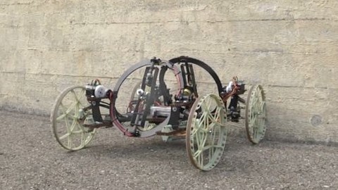 İşte duvara tırmanan robot VertiGo!