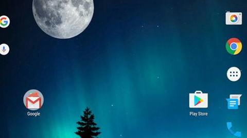 Android telefonun ana ekranında manzara modunu etkinleştirmek