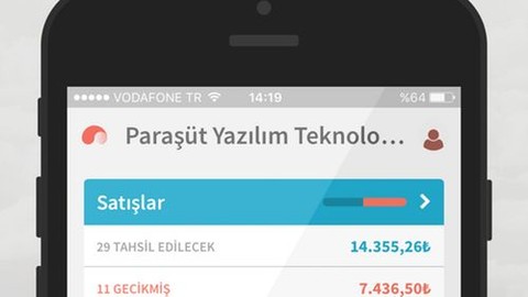 Cepten fatura kesen tek uygulama Paraşüt!