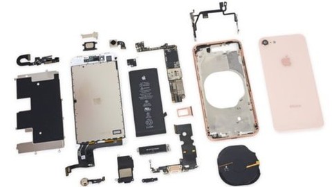 iPhone 8 parçalarına ayrıldı!