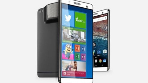 Android ve Windows 10 PC işletim sistemlerini kullanan, projektörlü telefon: Holofone