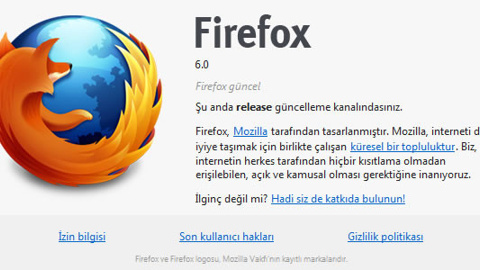 Firefox 6 indirilmeye sunuldu