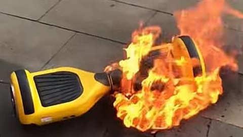 Patlayan hoverboard, tüm mağazayı yaktı!