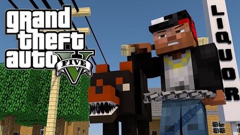 Minecraft ile GTA 5 Haritası Yapıldı