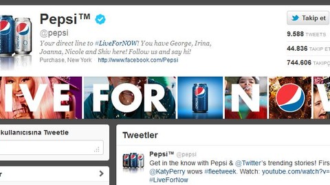 Pepsi Twitter üzerinden ücretsiz müzik yayını ile geliyor!