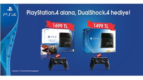 Playstation 4 Alana DualShock 4 Hediye Edilecek