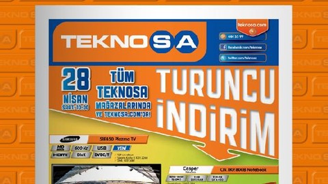 Teknosa'dan yepyeni bir turuncu indirim daha geliyor!