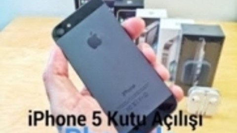 iPhone 5 canli kutu acilisi.