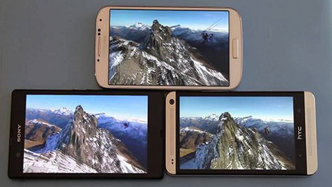 Galaxy S4 vs HTC One vs Xperia Z görüntü test