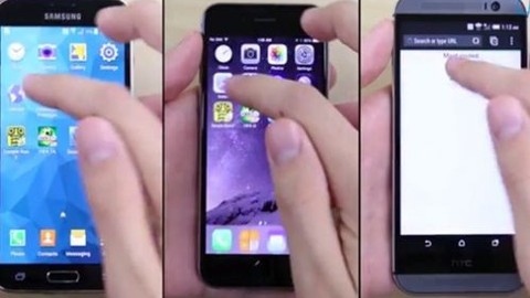 iPhone 6, Galaxy S5 ve HTC One (M8) hız testi