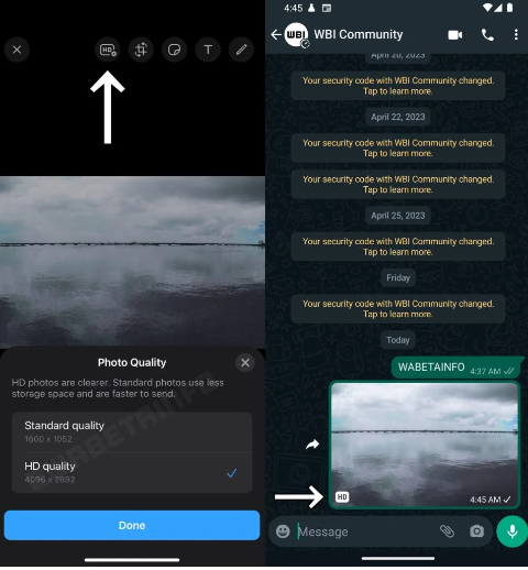 WhatsApp sonunda yüksek kaliteli fotoğraf gönderimine izin verecek - Resim : 1
