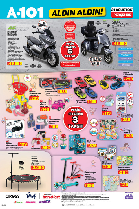 A101’de 21 Ağustos’ta Mobilite, Elektronik ve Ev Ürünleri Satışta - Resim : 1
