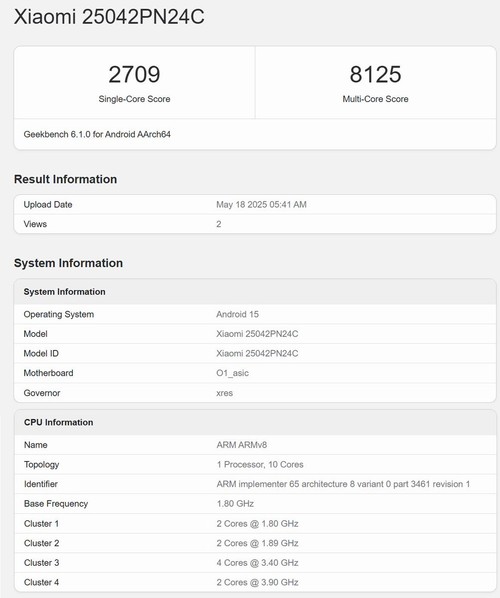 Xiaomi'nin mobil işlemcisi XRing 01 Geekbench testinde, bak işine Qualcomm - Resim : 1