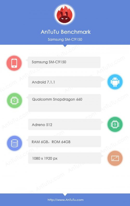 Samsung Galaxy C10 Plus AnTuTu'da ortaya çıktı - Resim : 1