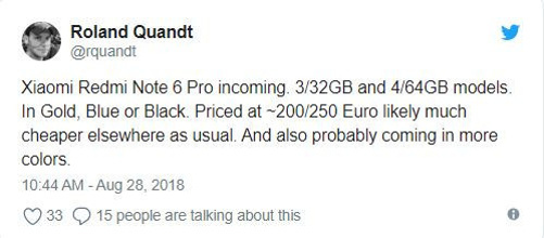 Redmi Note 6 Pro'dan ilk bilgiler geldi! - Resim : 1