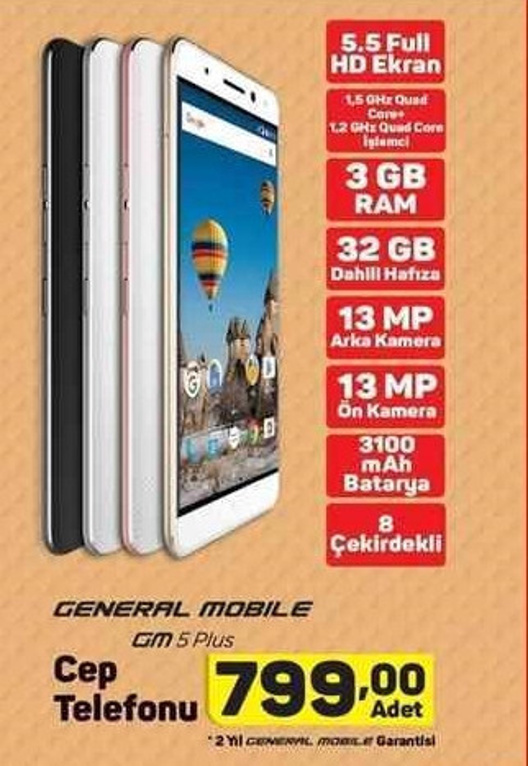 A101'de GM 5 Plus fırsatı! - Resim : 1